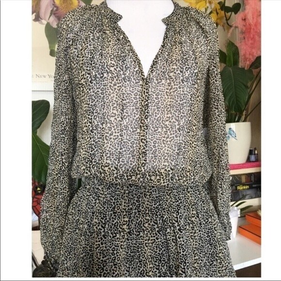 VELVET by Graham and Spencer Aubrey Leopard Print Mini Dress - Picture 8 of 12